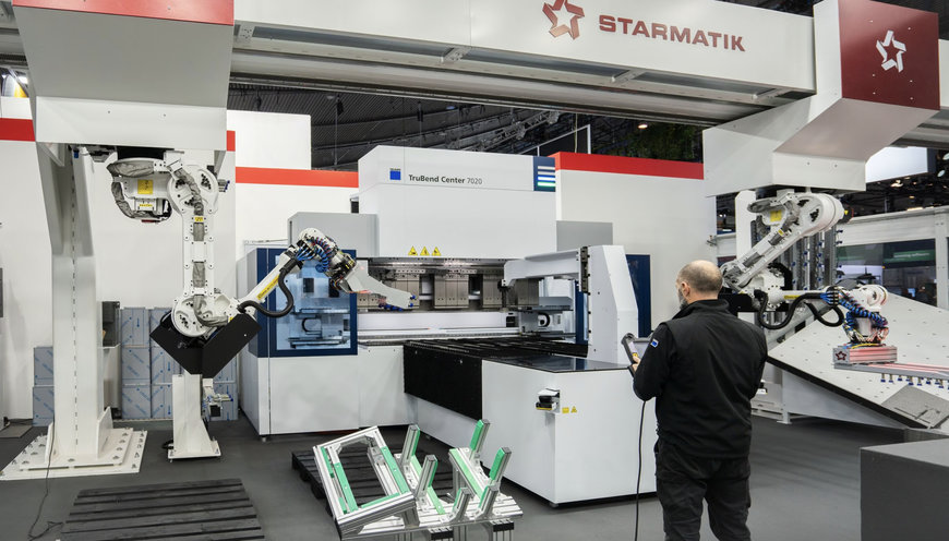 Auf der Blechexpo zeigt TRUMPF neue Automatisierungslösungen, die das Unternehmen zusammen mit seinen Partnern entwickelt hat